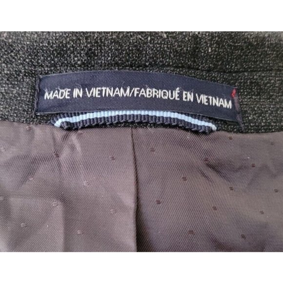 Tommy Hilfiger 40R Men's Blazer Charcoal Gray Two-Button/Vent Lightweight B522 - Picture 6 of 9